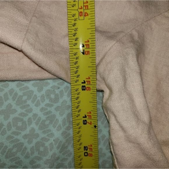 Positive Attitude Linen Blend Tie Front Short Sleeve Embellished Jacket Size 8 - Picture 6 of 6